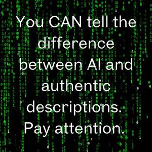 Is it just me? The AI descriptions turn me off.
